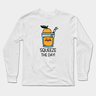 Squeeze The Day - Kawaii Cute Orange Juice Long Sleeve T-Shirt